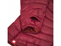 Péřová bunda OCÚN Tsunami Jacket women - garnet red/rooibos tea