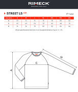 Pánské triko RIMECK Street LS 130 - ebony gray