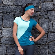 Dámské sportovní triko PROGRESS Lyka - mintová/tm.zelená