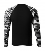 Pánské triko MALFINI Camouflage LS 166 - gray