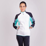 Dámská mikina PROGRESS Nora - černá/bílá/mint