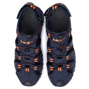 Pánské outdoorové sandále HI-TEC Tiore - navy/dark grey/orange