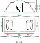Stan COLEMAN Bering 4 pro 4 osoby