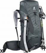 Turistický expediční batoh DEUTER Aircontact Lite 40 + 10l graphite/black