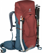 Turistický expediční batoh DEUTER Aircontact Lite 40 + 10l redwood/arctic