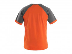 Pánské triko CXS Oliver - oranžová/šedá