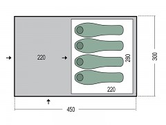Rodinný stan PINGUIN Nimbus 4 - zelená pro 4 osoby