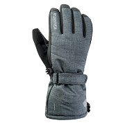 Lyžařské rukavice IGUANA Axel - dark grey melange/black