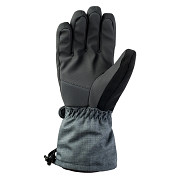 Lyžařské rukavice IGUANA Axel - dark grey melange/black
