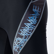 Pánské plavky AQUAWAVE Barid - black/blue curacao logo