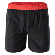 Pánské koupací šortky AQUAWAVE Kaden - black/poppy red