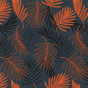 Pikniková deka AQUAWAVE Salva Blanket - orange palms print - 200 x 200 cm