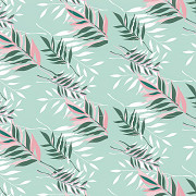 Pikniková deka AQUAWAVE Salva Blanket - dusty aqua leaves print - 200 x 200 cm