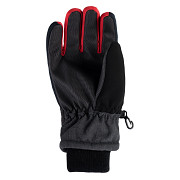Dětské rukavice BEJO Osian JRB - dark grey melange/black/chinese red