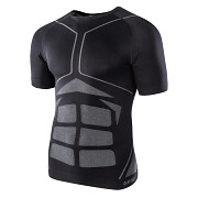 Pánské seamless triko HI-TEC Berza - black/grey