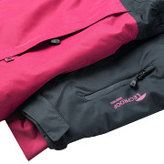 Dámská lyžařská bunda HI-TEC Lady Nampa - anthracite/beet red