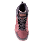 Dámská obuv HI-TEC Helone Mid WP Wo's - dark rose/dark grey