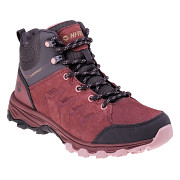 Dámská obuv HI-TEC Helone Mid WP Wo's - dark rose/dark grey