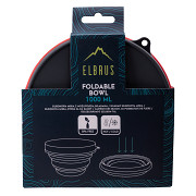 Skládací miska ELBRUS Foldbowl 1000 ml - red