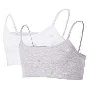 Dívčí podprsenka MARTES Simmy JRG 2-pack - grey melange/white - vel. 152