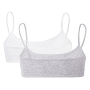Dívčí podprsenka MARTES Simmy JRG 2-pack - grey melange/white - vel. 152