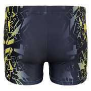 Dětské plavky AQUAWAVE Atos JR - black apple green logo print
