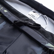 Dětské plavky AQUAWAVE Atos JR - black apple green logo print