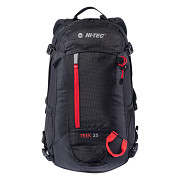 Městský batoh HI-TEC Trek 25 l - black/red