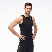 Pánské tílko HUARI B-Ball Senior - black bean/blanc de blanc