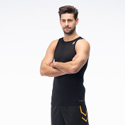 Pánské tílko HUARI B-Ball Senior - black bean/blanc de blanc