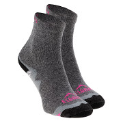 Dětské funkční ponožky ELBRUS Yine JR - grey/black/pink