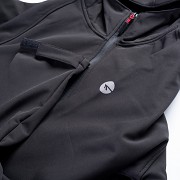 Pánská softshellová bunda HI-TEC Neti II - black/salsa