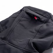 Pánská softshellová bunda HI-TEC Neti II - black/salsa