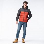 Pánská zimní bunda HI-TEC Safi SP - rooibos tea/phantom