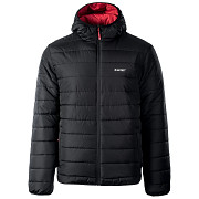 Pánská zimní bunda HI-TEC Halden - black/salsa