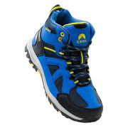Dětská outdoorová obuv ELBRUS Plaret Mid WP JR - navy/lake blue/yellow