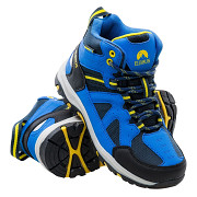 Dětská outdoorová obuv ELBRUS Plaret Mid WP JR - navy/lake blue/yellow