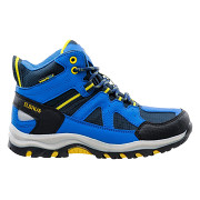 Dětská outdoorová obuv ELBRUS Plaret Mid WP JR - navy/lake blue/yellow