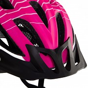Cyklistická helma KLIMATEX Feres - bílá/fuchsia neon