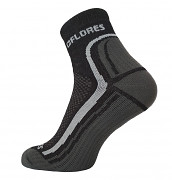 Ponožky FLORES Active - černá/šedá