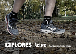 Ponožky FLORES Active - černá/šedá