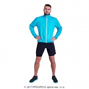 Ultralehká bunda PROGRESS Aero Running - tyrkysová