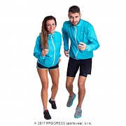 Ultralehká bunda PROGRESS Aero Running - tyrkysová