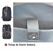 Městský a školní batoh HUSKY Marel 27 l - modrá