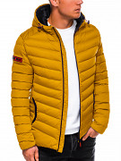 Pánská zimní bunda OMBRE C368 mustard
