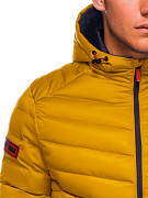 Pánská zimní bunda OMBRE C368 mustard