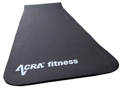 Podložka na cvičení ACRA NBR Yoga Mat 12 mm - černá