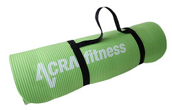 Podložka na cvičení ACRA NBR Yoga Mat 12 mm - zelená