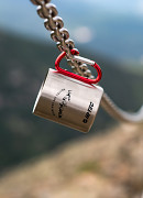 Termo hrnek HI-TEC Kap 300 ml - silver/red