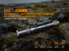 Svítilna FENIX E20 V2.0 (350 lumenů)